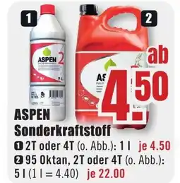 B1 Discount Baumarkt ASPEN Sonderkraftstoff Angebot