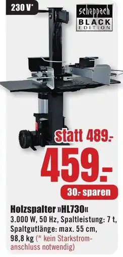 B1 Discount Baumarkt Holzspalter >>HL730<< Angebot