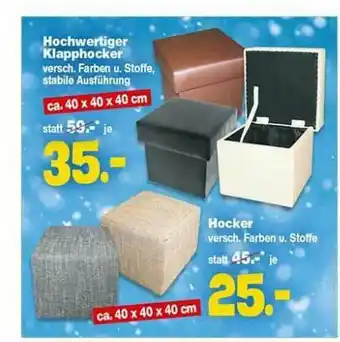 Repo Markt Hochwertiger Klapphocker Oder Hocker Angebot