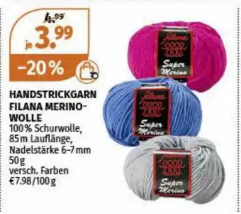 Müller Handstrickgarn Filana Merino Wolle Angebot