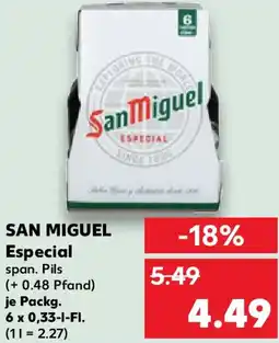 Kaufland SAN MIGUEL Especial Angebot
