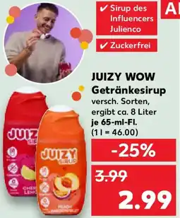 Kaufland JUIZY WOW Getränkesirup Angebot