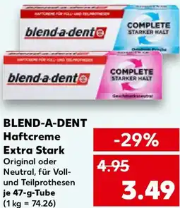 Kaufland BLEND-A-DENT Haftcreme Extra Stark Angebot