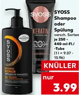 Kaufland SYOSS Shampoo oder Spülung Angebot