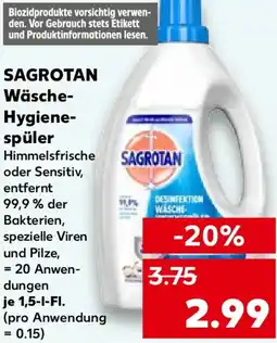 Kaufland SAGROTAN Wäsche Hygienespüler Angebot
