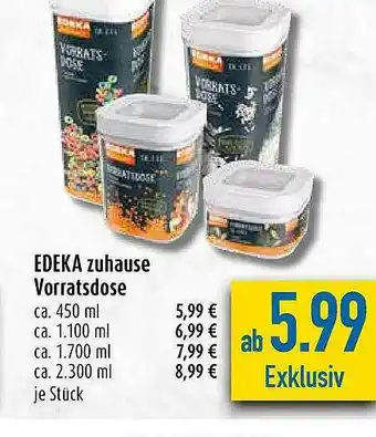 diska Edeka Zuhause Vorratsdose Angebot