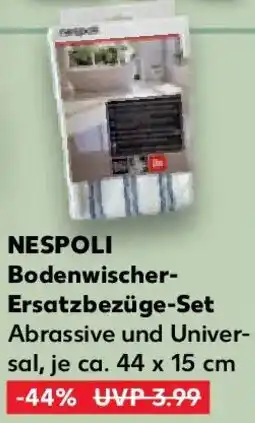 Kaufland NESPOLI Bodenwischer Ersatzbezüge-Set Angebot