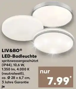 Kaufland LIV&BO LED-Badleuchte Angebot