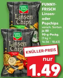 Kaufland FUNNY FRISCH Linsen oder Popchips Angebot