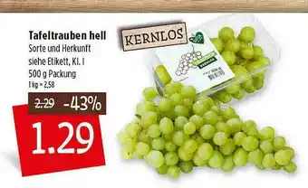 Kupsch Tafeltrauben Hell Angebot