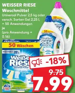 Kaufland WEISSER RIESE Waschmittel Angebot