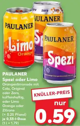 Kaufland PAULANER Spezi oder Limo Angebot