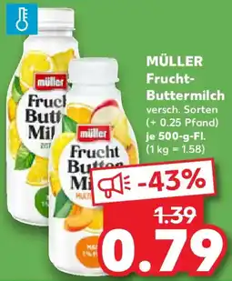 Kaufland MÜLLER Frucht Buttermilch Angebot