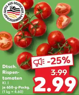 Kaufland Dtsch. Rispentomaten Angebot