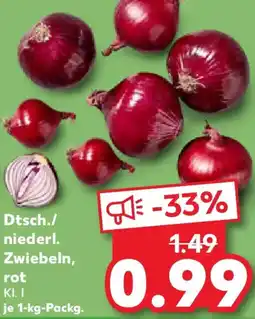 Kaufland Dtsch./ niederl. Zwiebeln, rot Angebot