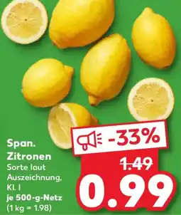 Kaufland Span. Zitronen Angebot