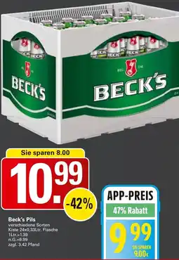 WEZ Beck's Pils Angebot