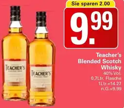 WEZ Teacher's Blended Scotch Whisky Angebot