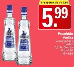 WEZ Puschkin Vodka Angebot