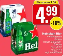 WEZ Heineken Bier Angebot