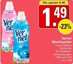 WEZ Vernel Weichspüler Angebot