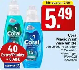 WEZ Coral Magic Wash Waschmittel Angebot