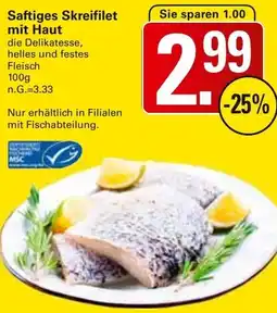WEZ Saftiges Skreifilet mit Haut Angebot