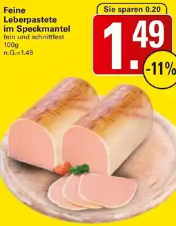 WEZ Feine Leberpastete im Speckmantel Angebot