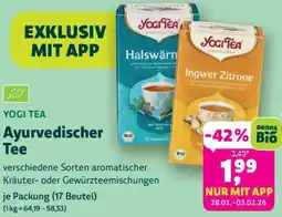 Biomarkt YOGI TEA Ayurvedischer Tee Angebot
