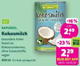 Biomarkt RAPUNZEL Kokosmilch Angebot
