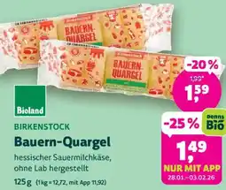 Biomarkt BIRKENSTOCK Bauern-Quargel Angebot