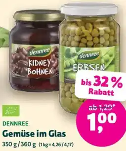 Biomarkt DENNREE Gemüse im Glas Angebot