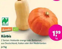 Biomarkt demeter Kürbis Angebot