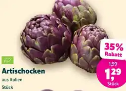 Biomarkt Artischocken Angebot