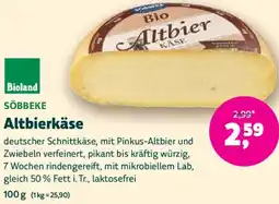 Biomarkt Bioland SÖBBEKE Altbierkäse Angebot