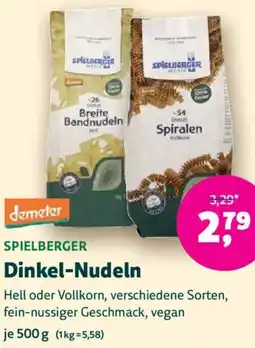 Biomarkt demeter SPIELBERGER Dinkel-Nudeln Angebot