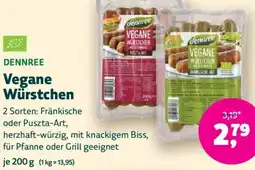 Biomarkt DENNREE Vegane Würstchen Angebot