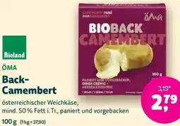 Biomarkt ÖMA Back Camembert Angebot