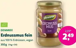 Biomarkt DENNREE Erdnussmus fein Angebot
