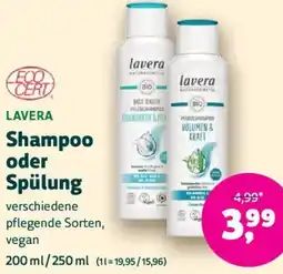 Biomarkt LAVERA Shampoo oder Spülung Angebot