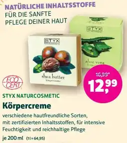 Biomarkt STYX NATURCOSMETIC Körpercreme Angebot