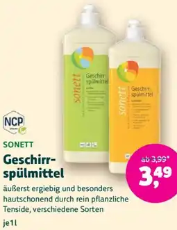 Biomarkt SONETT Geschirrspülmittel Angebot