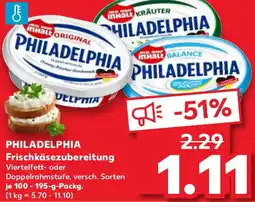 Kaufland PHILADELPHIA Frischkäsezubereitung Angebot