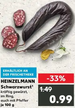 Kaufland HEINZELMANN Schwarzwurst Angebot