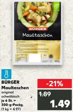 Kaufland BÜRGER Maultaschen Angebot