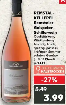 Kaufland REMSTALKELLEREI Remstaler Gaispeter Schillerwein Angebot
