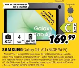 MEDIMAX SAMSUNG Galaxy Tab A11 (64GB Wi-Fi) Angebot