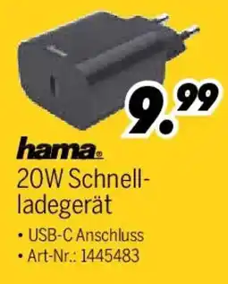 MEDIMAX hama 20W Schnell- ladegerät Angebot