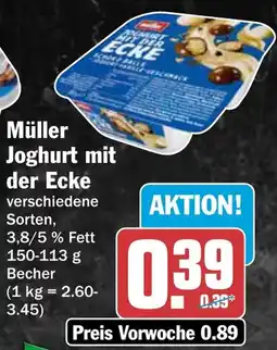 AEZ Müller Joghurt mit der Ecke Angebot