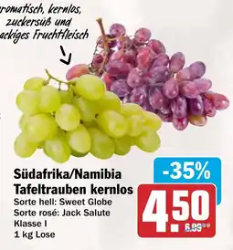 AEZ Südafrika/Namibia Tafeltrauben kernlos Angebot